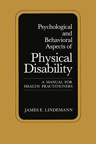 Book Psychological and Behavioral Aspects of Physical Disability: A Manual for Health Practitioners free