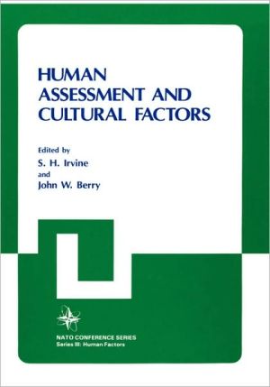 Book Human Assessment and Cultural Factors (Nato Conference Series, 21) free