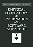 Book Empirical Foundations of Information and Software Science III free