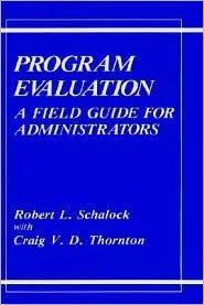 Book Program Evaluation: A Field Guide For Administrators free