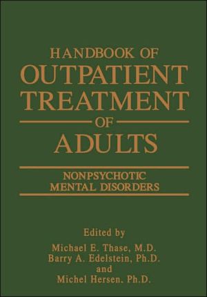Book Handbook Of Outpatient Treatment Of Adults: Nonpsychotic Mental Disorders free