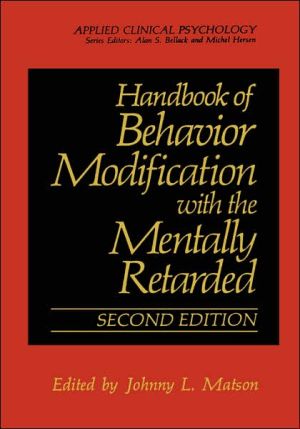 Book Handbook of Behavior Modification with the Mentally Retarded (Nato Science Series B:) free