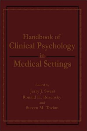 Book Handbook of Clinical Psychology in Medical Settings free