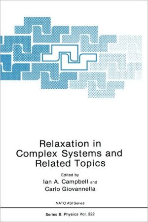 Book Relaxation In Complex Systems And Related Topics (nato Science Series B:) free