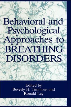 Book Behavioral and Psychological Approaches to Breathing Disorders free