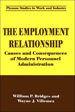 Book The Employment Relationship: Causes And Consequences Of Modern Personnel Administration (springer Studies In Work And Industry) free