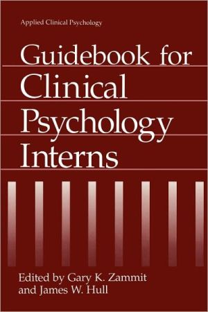 Book Guidebook For Clinical Psychology Interns (nato Science Series B:) free