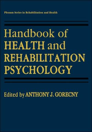 Book Handbook of Health and Rehabilitation Psychology (Springer Series in Rehabilitation and Health) free