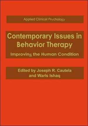 Book Contemporary Issues in Behavior Therapy: Improving the Human Condition (Nato Science Series B:) free
