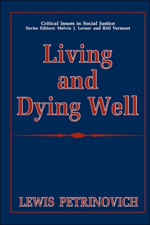 Book Living and Dying Well (Critical Issues in Social Justice) free