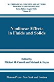 Book Nonlinear Effects in Fluids and Solids free