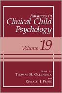 Book Advances in Clinical Child Psychology (Advances in Clinical Child Psychology, 19) free