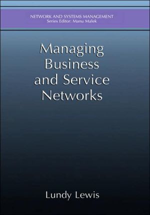 Book Managing Business and Service Networks (Network and Systems Management) free