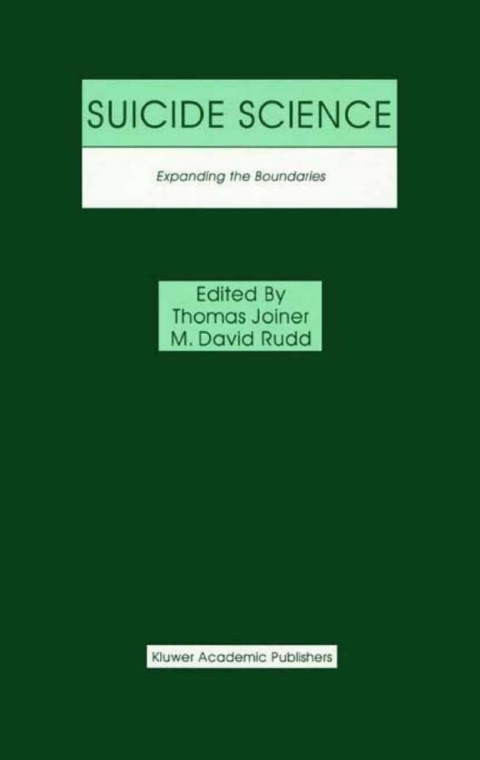 Book Suicide Science: Expanding the Boundaries free