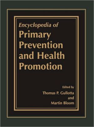 Book Encyclopedia of Primary Prevention and Health Promotion free