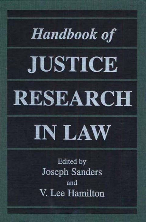 Book Handbook of Justice Research in Law free