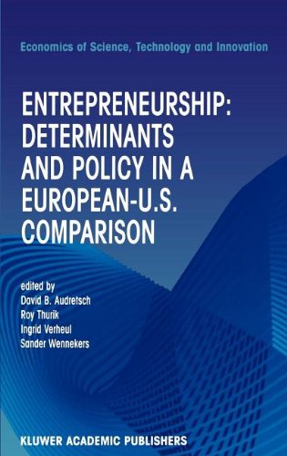 Book Entrepreneurship: Determinants and Policy in a European-US Comparison free