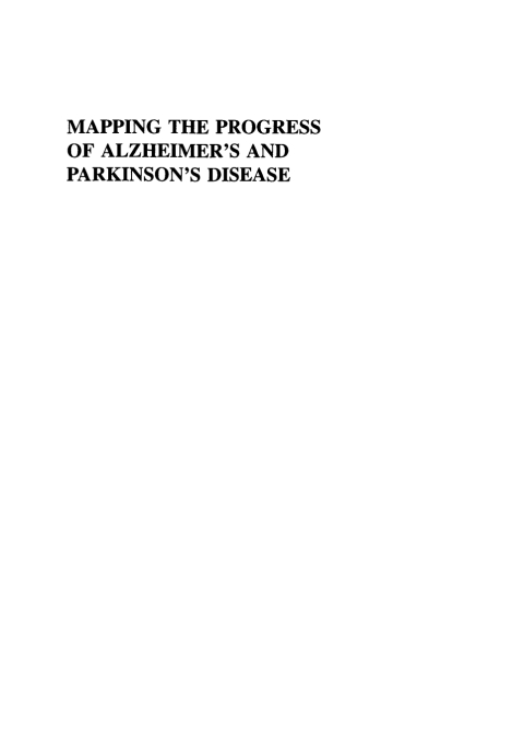 Book Mapping the Progress of Alzheimer’s and Parkinson’s Disease free