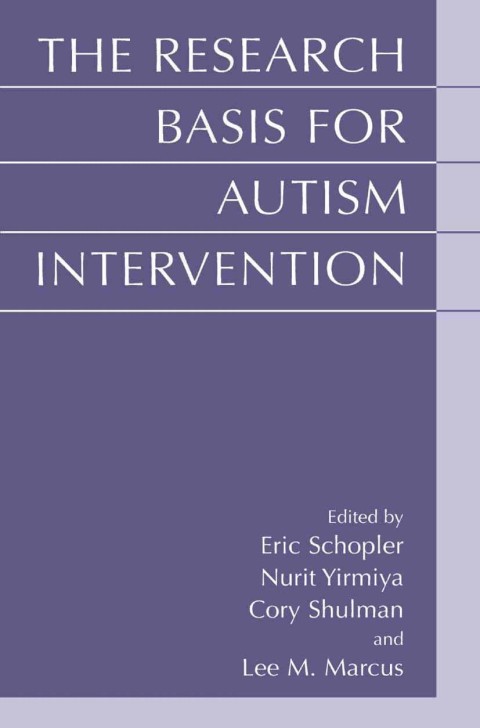 Book The Research Basis for Autism Intervention free