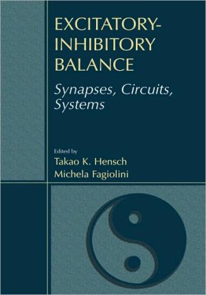 Book Excitatory-inhibitory Balance: Synapses, Circuits, Systems free