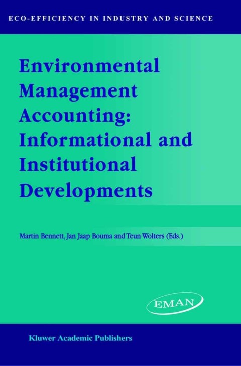 Book Environmental Management Accounting: Informational and Institutional Developments free