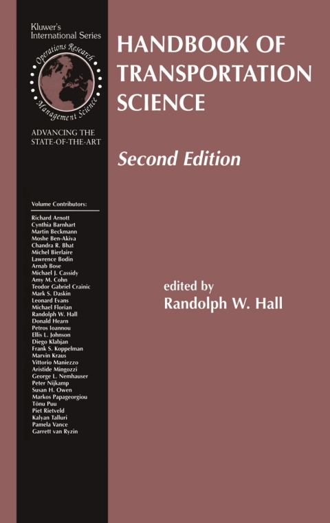 Book Handbook of Transportation Science free