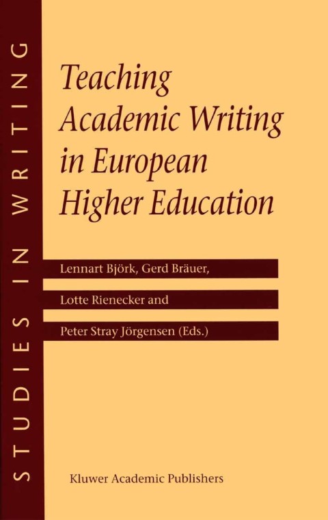 Book Teaching Academic Writing in European Higher Education free