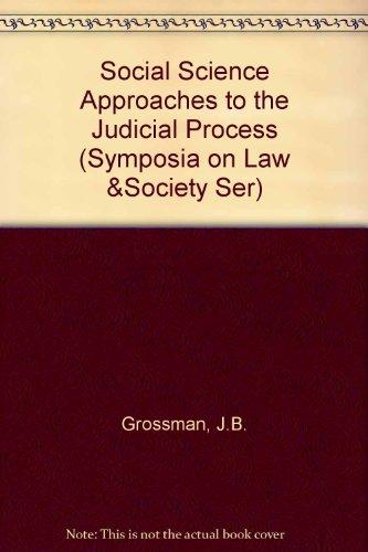 Book Grossman Soc Appr To (Symposia on Law &Society Ser) free