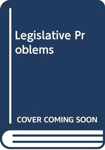 Book Legislative Problems free