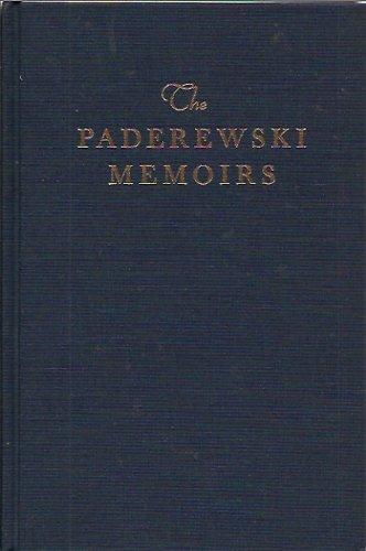 Book The Paderewski Memoirs (Da Capo Press music reprint series) free