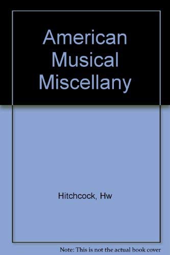 Book Amer Musical Misc free