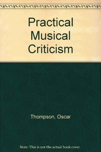 Book Practical Musical Criticism free