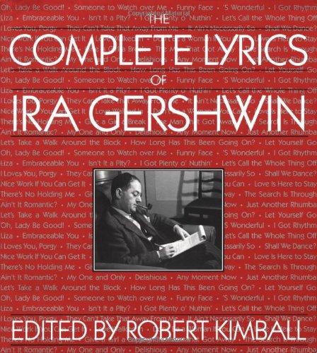 Book The Complete Lyrics Of Ira Gershwin free