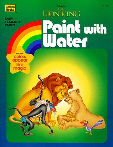 Book Disney's the Lion King Paint With Water/100 Quantity free