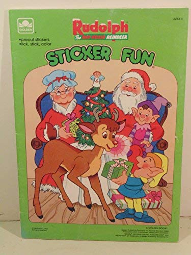 Book Rudolph The Red-Nosed Reindeer Sticker Fun free