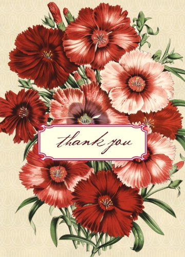 Book Botanical Thank You Cards free