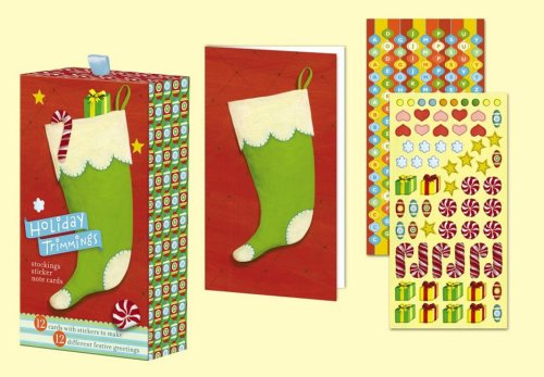 Book Stocking Holiday Sticker Note Cards (holiday Trimmings) free