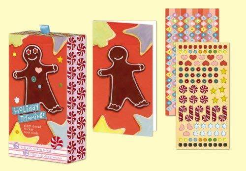 Book Gingerbread Holiday Sticker Note Cards free