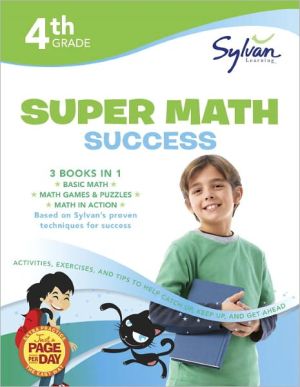 Book 4th Grade Jumbo Math Success Workbook: 3 Books in 1 --Basic Math; Math Games and Puzzles; Math in Action; Activities, Exercises, and Tips to Help ... and Get Ahead (Sylvan Math Jumbo Workbooks) free