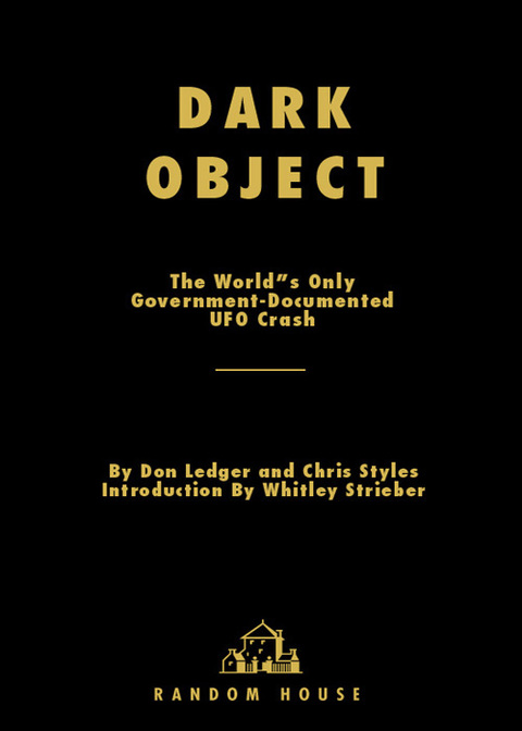 Book Dark Object: The World's Only Government-Documented UFO Crash free