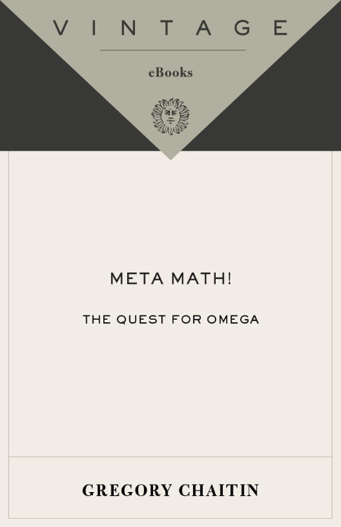 Book Meta Math!: The Quest for Omega free Book Meta Math!: The Quest for Omega free