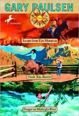 Book World of Adventure Omni: Escape from Fire Mountain; Hook 'Em, Snotty!; Danger on Midnight River free