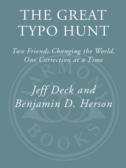 Book The Great Typo Hunt: Two Friends Changing the World, One Correction at a Time free