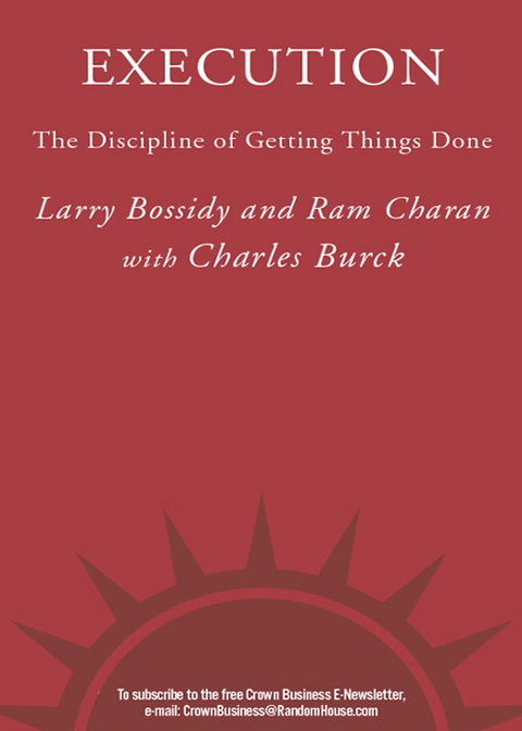 Book Execution: The Discipline of Getting Things Done free